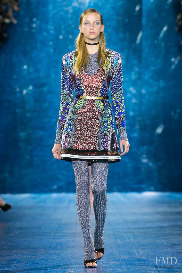 Jamilla Hoogenboom featured in  the Mary Katrantzou fashion show for Spring/Summer 2016