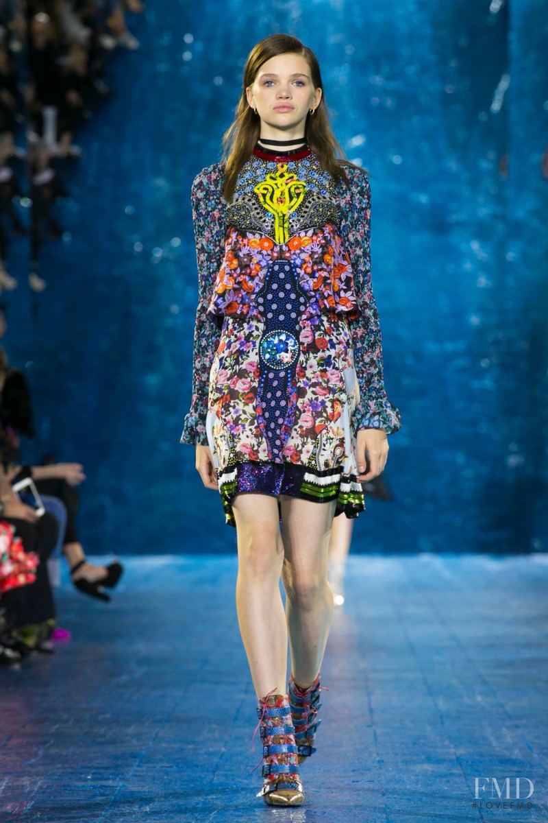 Stella Lucia featured in  the Mary Katrantzou fashion show for Spring/Summer 2016