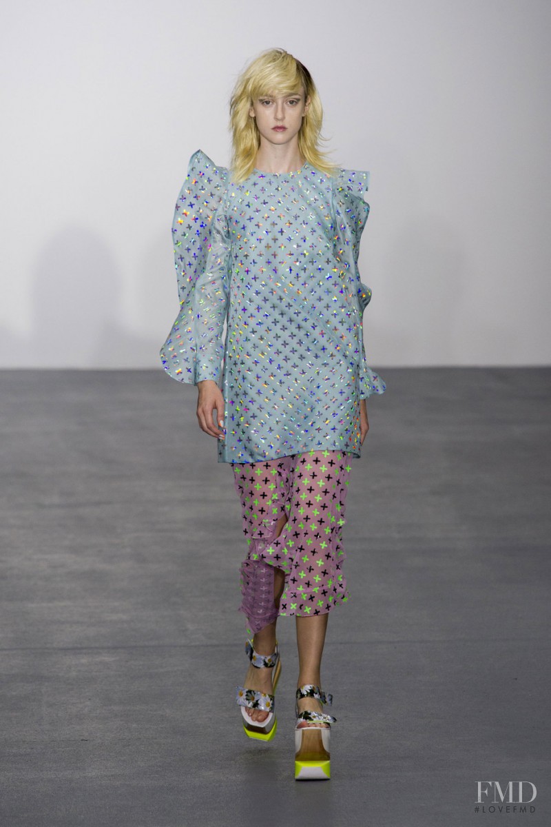 Harleth Kuusik featured in  the Fyodor Golan fashion show for Spring/Summer 2016