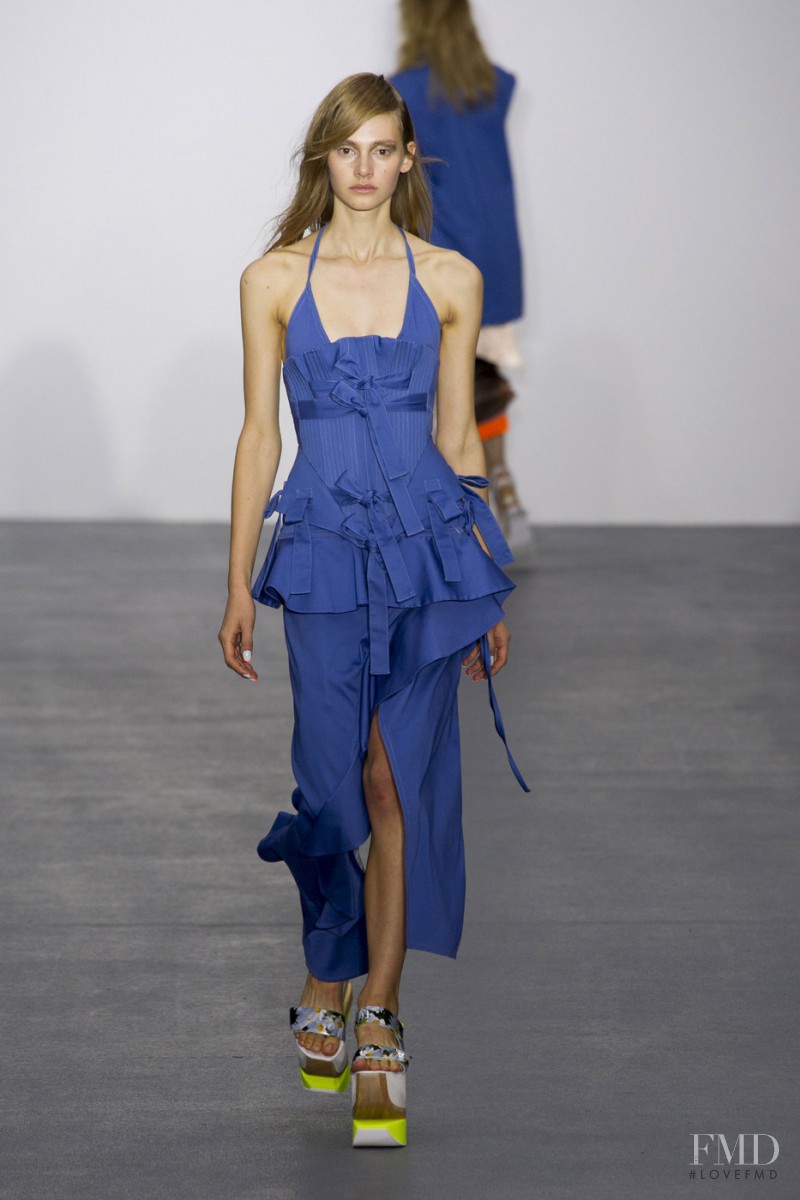 Eva Saadi Schimmel featured in  the Fyodor Golan fashion show for Spring/Summer 2016