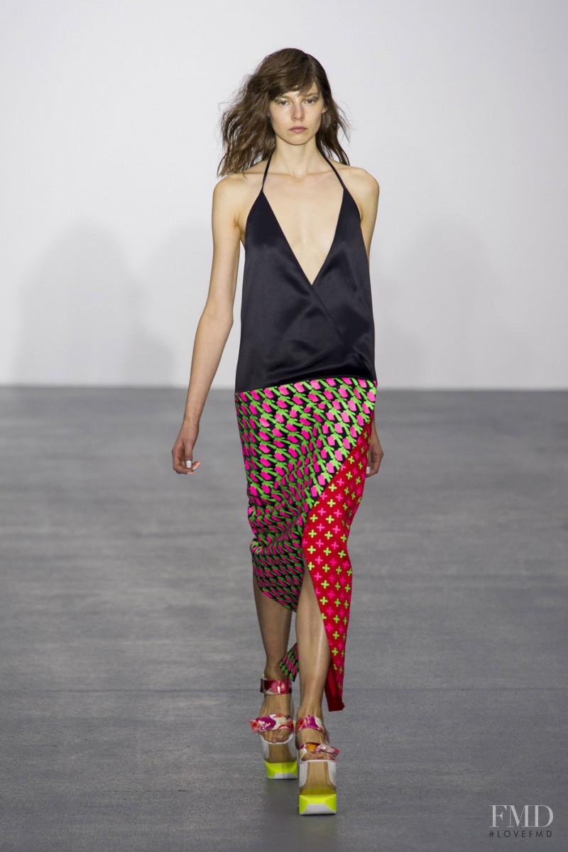 Tess Angel featured in  the Fyodor Golan fashion show for Spring/Summer 2016