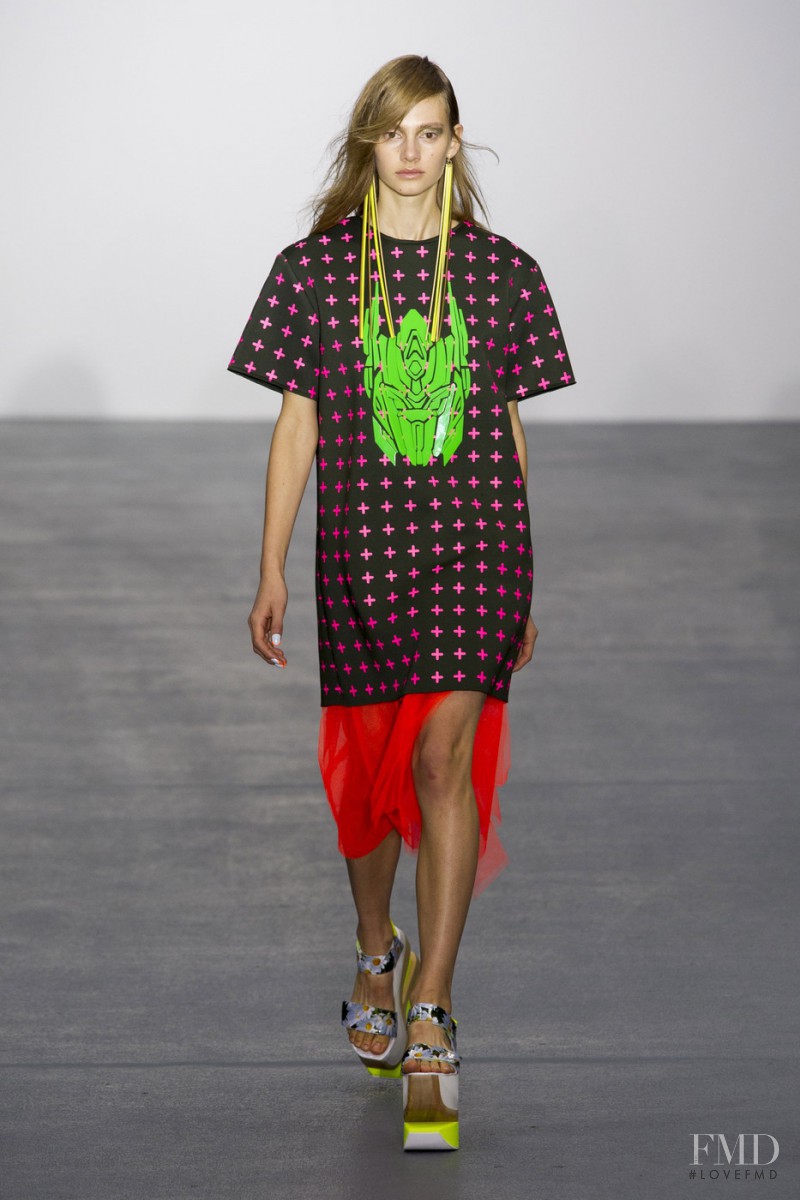 Eva Saadi Schimmel featured in  the Fyodor Golan fashion show for Spring/Summer 2016