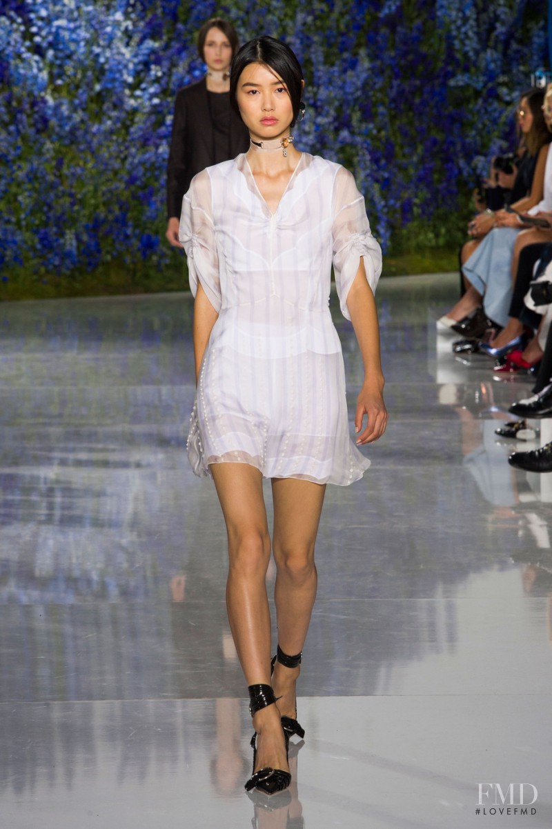 Estelle Chen featured in  the Christian Dior fashion show for Spring/Summer 2016