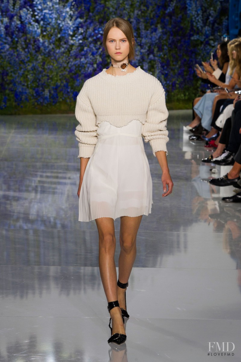 Julie Hoomans featured in  the Christian Dior fashion show for Spring/Summer 2016