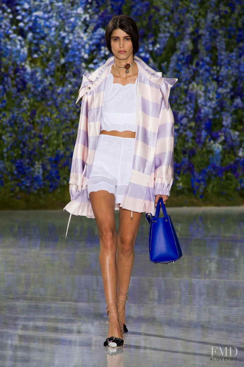 Mica Arganaraz featured in  the Christian Dior fashion show for Spring/Summer 2016