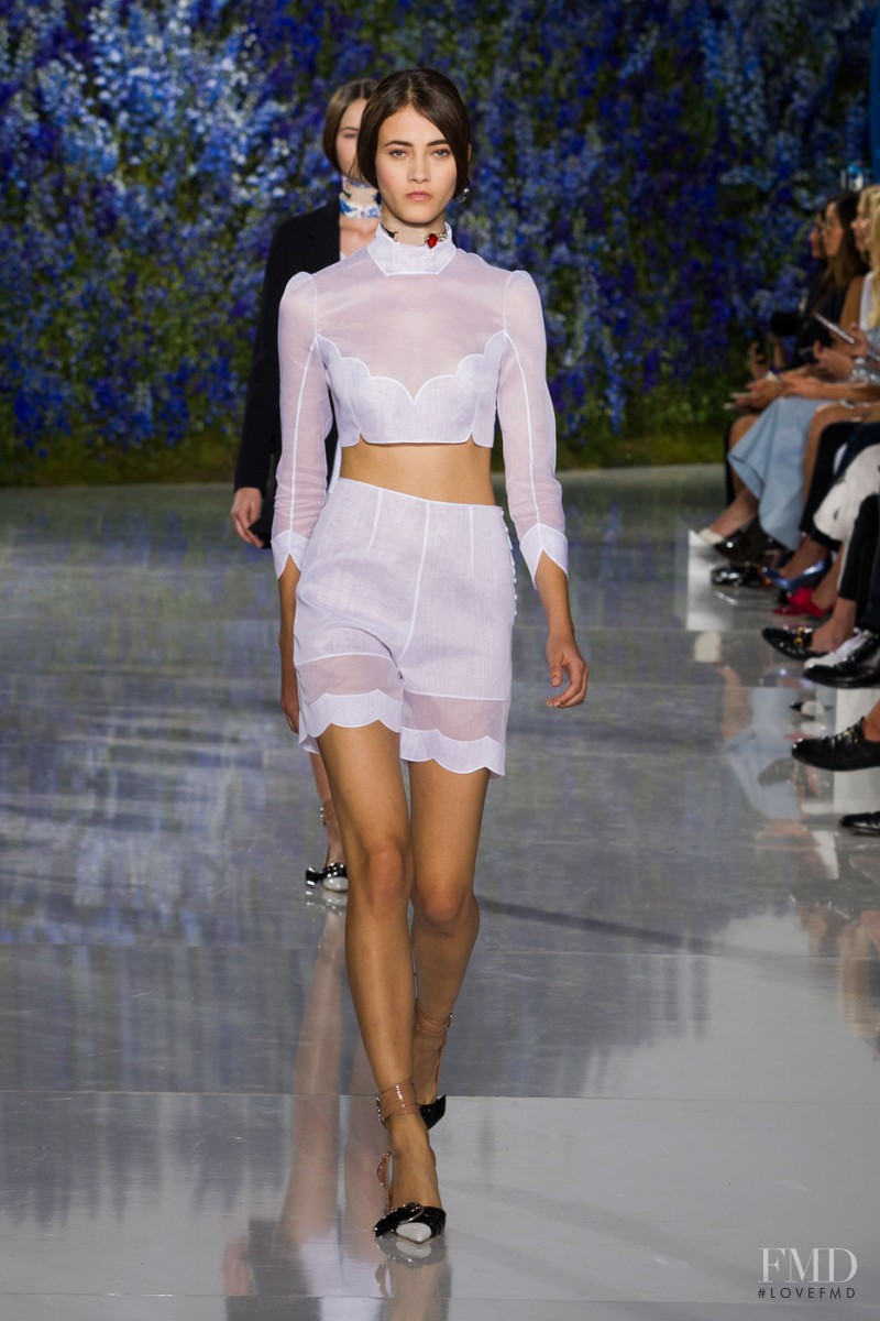 Greta Varlese featured in  the Christian Dior fashion show for Spring/Summer 2016