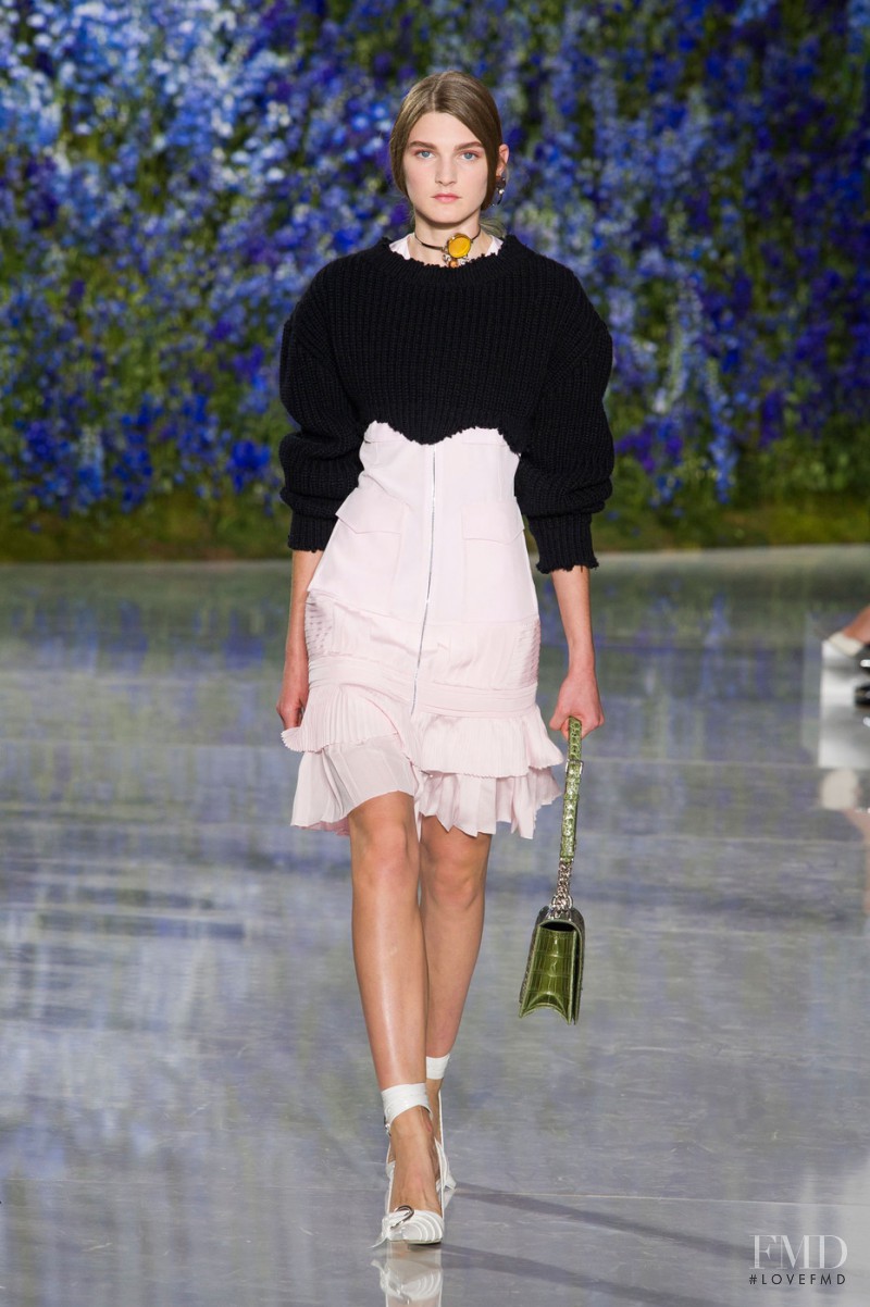 Nastya Abramova featured in  the Christian Dior fashion show for Spring/Summer 2016