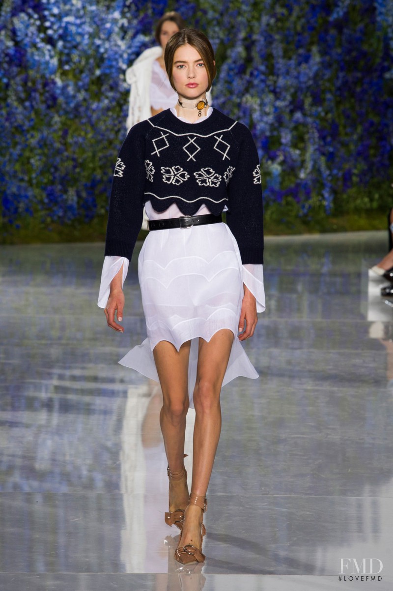 Emmy Rappe featured in  the Christian Dior fashion show for Spring/Summer 2016