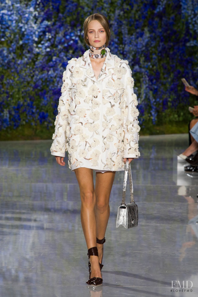 Ine Neefs featured in  the Christian Dior fashion show for Spring/Summer 2016