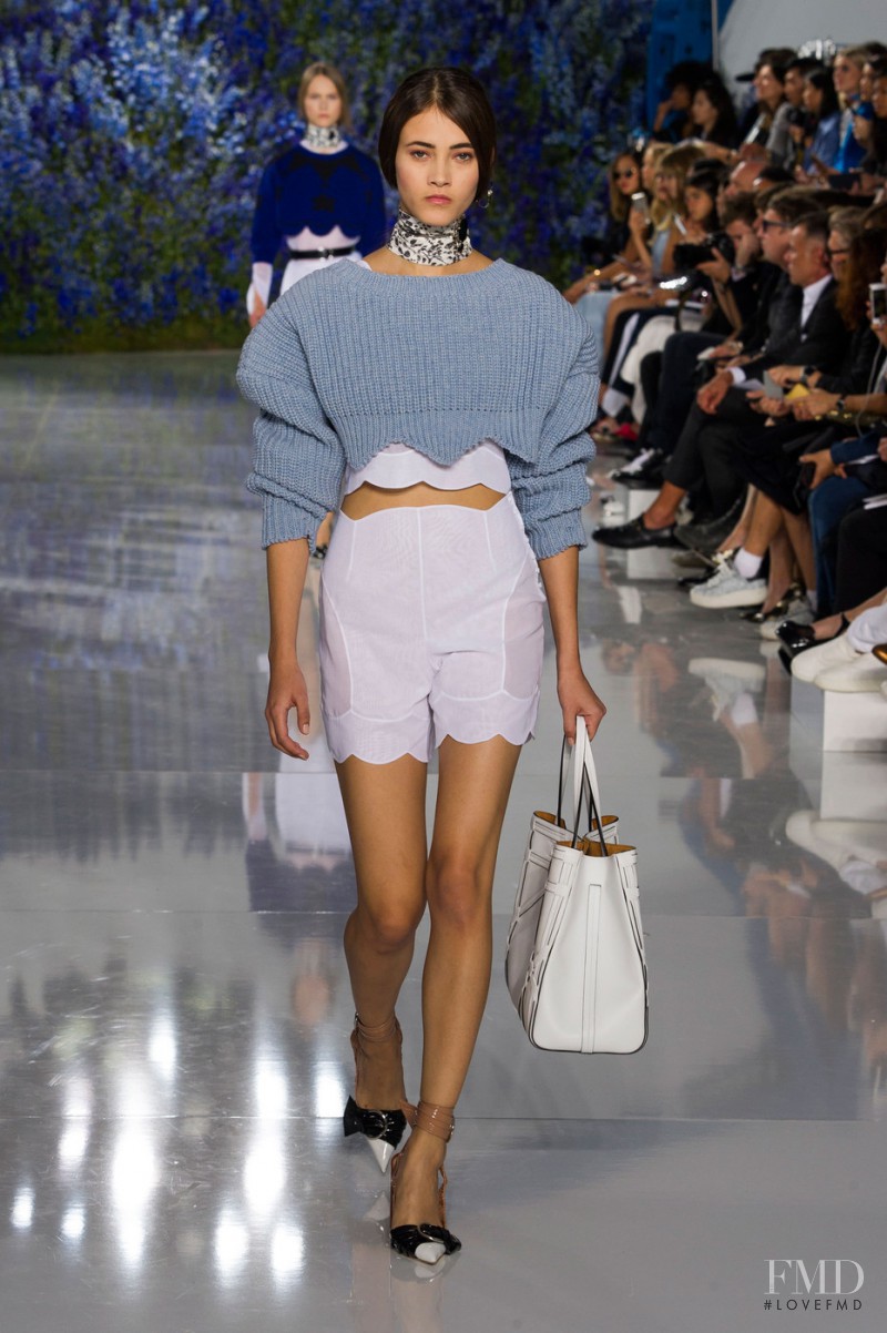 Greta Varlese featured in  the Christian Dior fashion show for Spring/Summer 2016