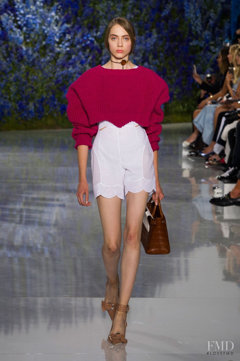 Odette Pavlova featured in  the Christian Dior fashion show for Spring/Summer 2016