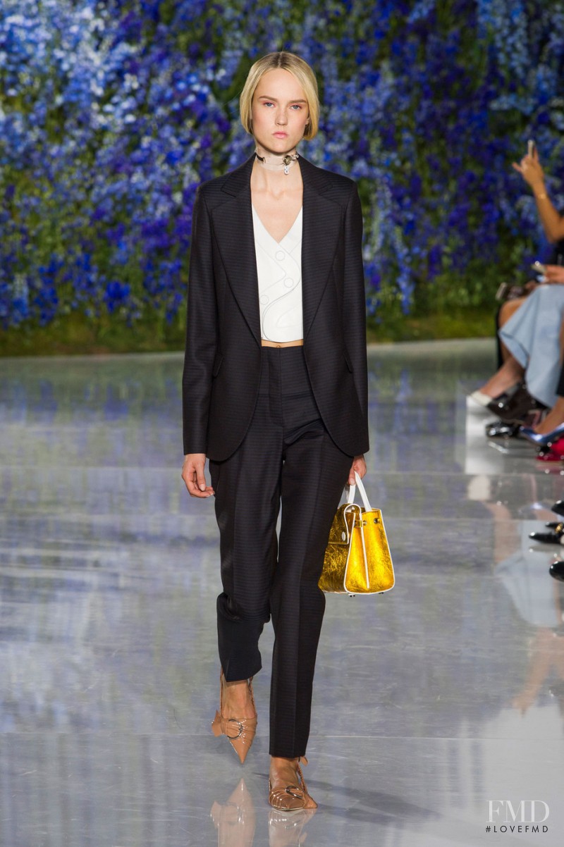 Harleth Kuusik featured in  the Christian Dior fashion show for Spring/Summer 2016