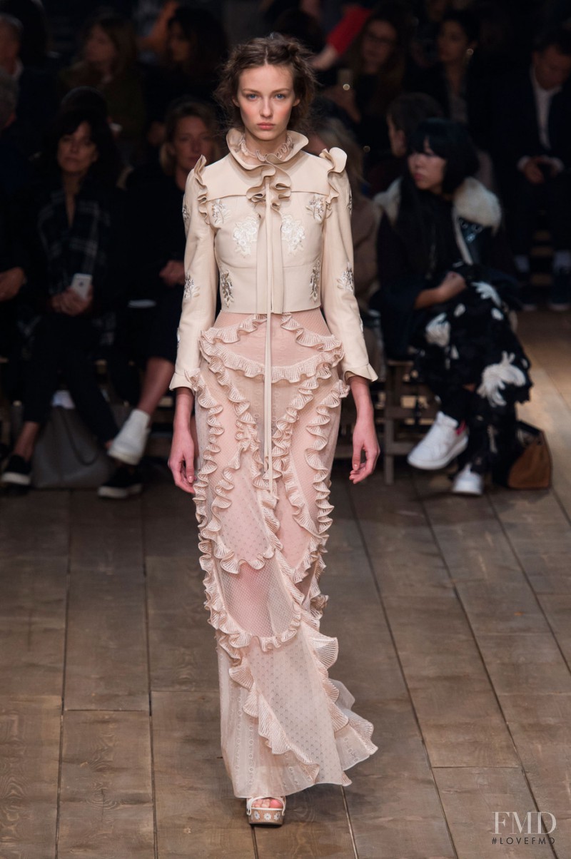 Ala Sekula featured in  the Alexander McQueen fashion show for Spring/Summer 2016