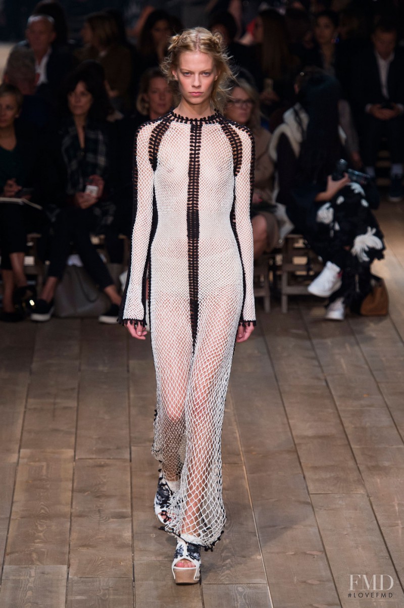 Lexi Boling featured in  the Alexander McQueen fashion show for Spring/Summer 2016