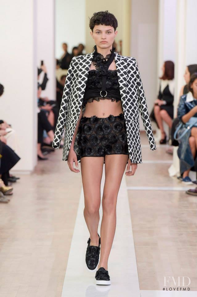 Isabella Emmack featured in  the Emanuel Ungaro fashion show for Spring/Summer 2016