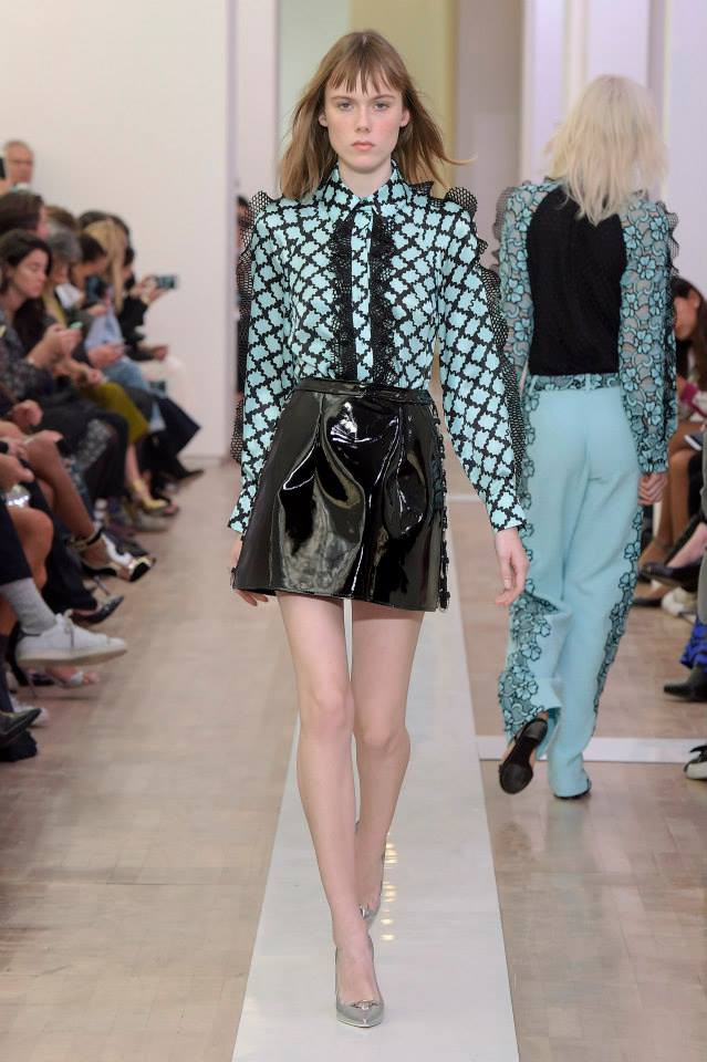 Kiki Willems featured in  the Emanuel Ungaro fashion show for Spring/Summer 2016