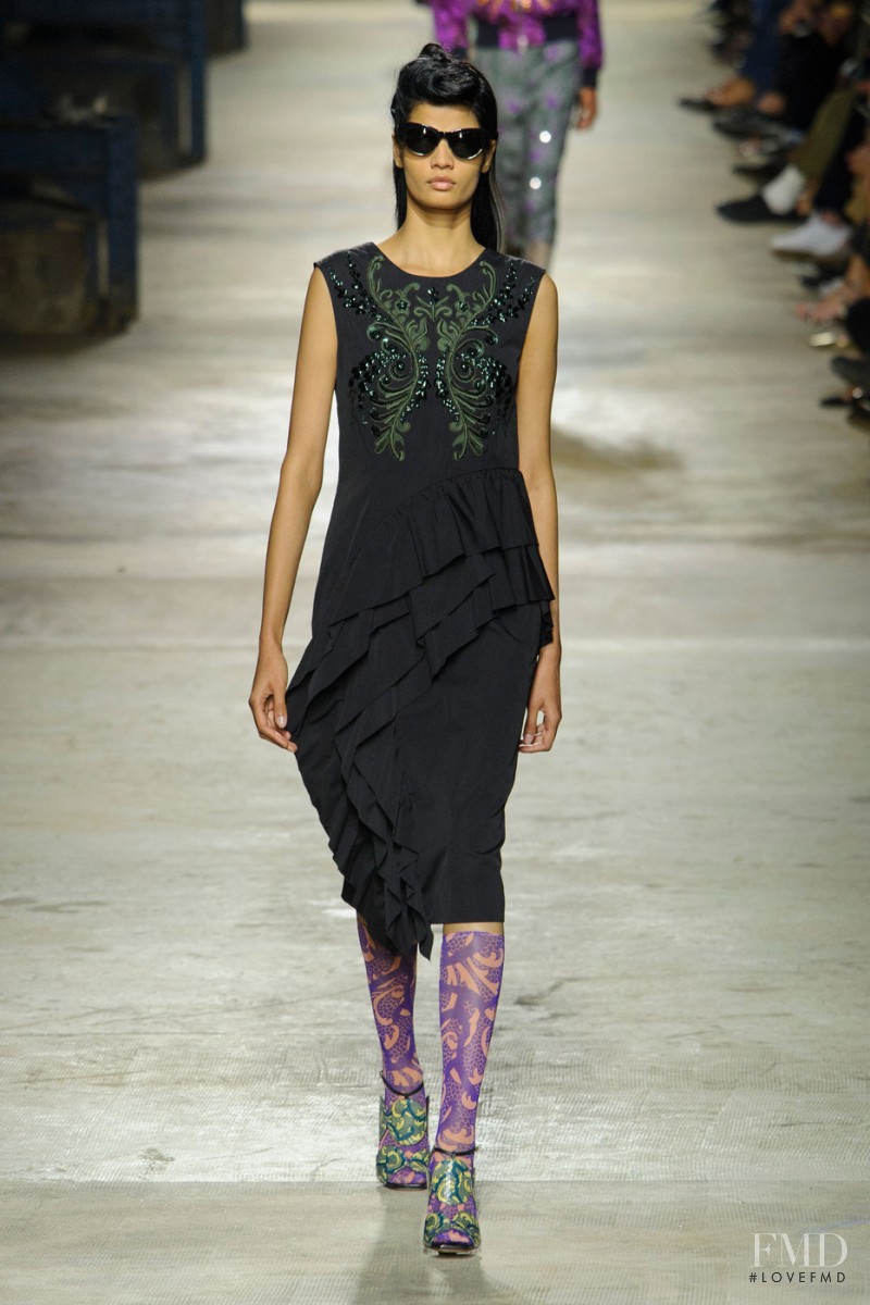 Bhumika Arora featured in  the Dries van Noten fashion show for Spring/Summer 2016