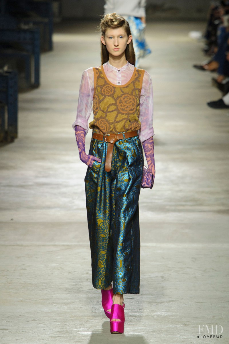 Jay Wright featured in  the Dries van Noten fashion show for Spring/Summer 2016