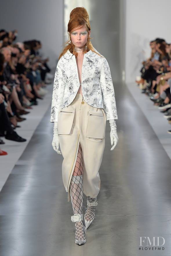 Grace Simmons featured in  the Maison Martin Margiela Défilé fashion show for Spring/Summer 2016