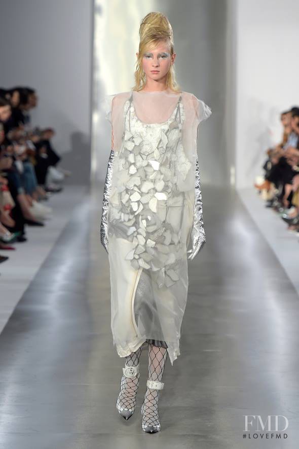 Nastya Sten featured in  the Maison Martin Margiela Défilé fashion show for Spring/Summer 2016