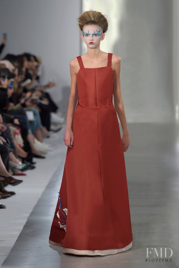 Molly Bair featured in  the Maison Martin Margiela Défilé fashion show for Spring/Summer 2016