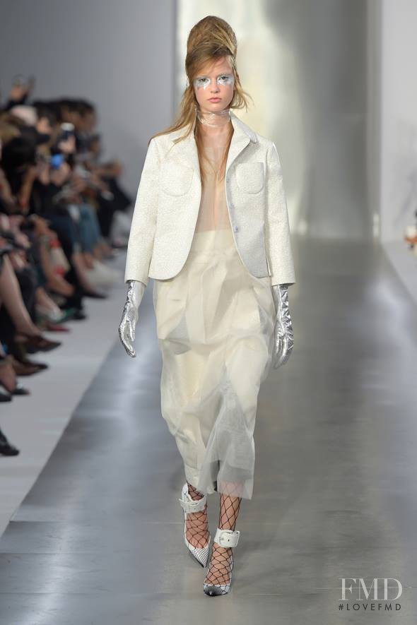 Emmy Rappe featured in  the Maison Martin Margiela Défilé fashion show for Spring/Summer 2016