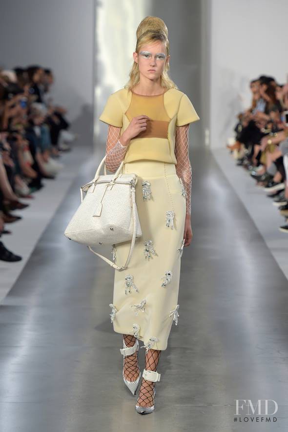 Harleth Kuusik featured in  the Maison Martin Margiela Défilé fashion show for Spring/Summer 2016