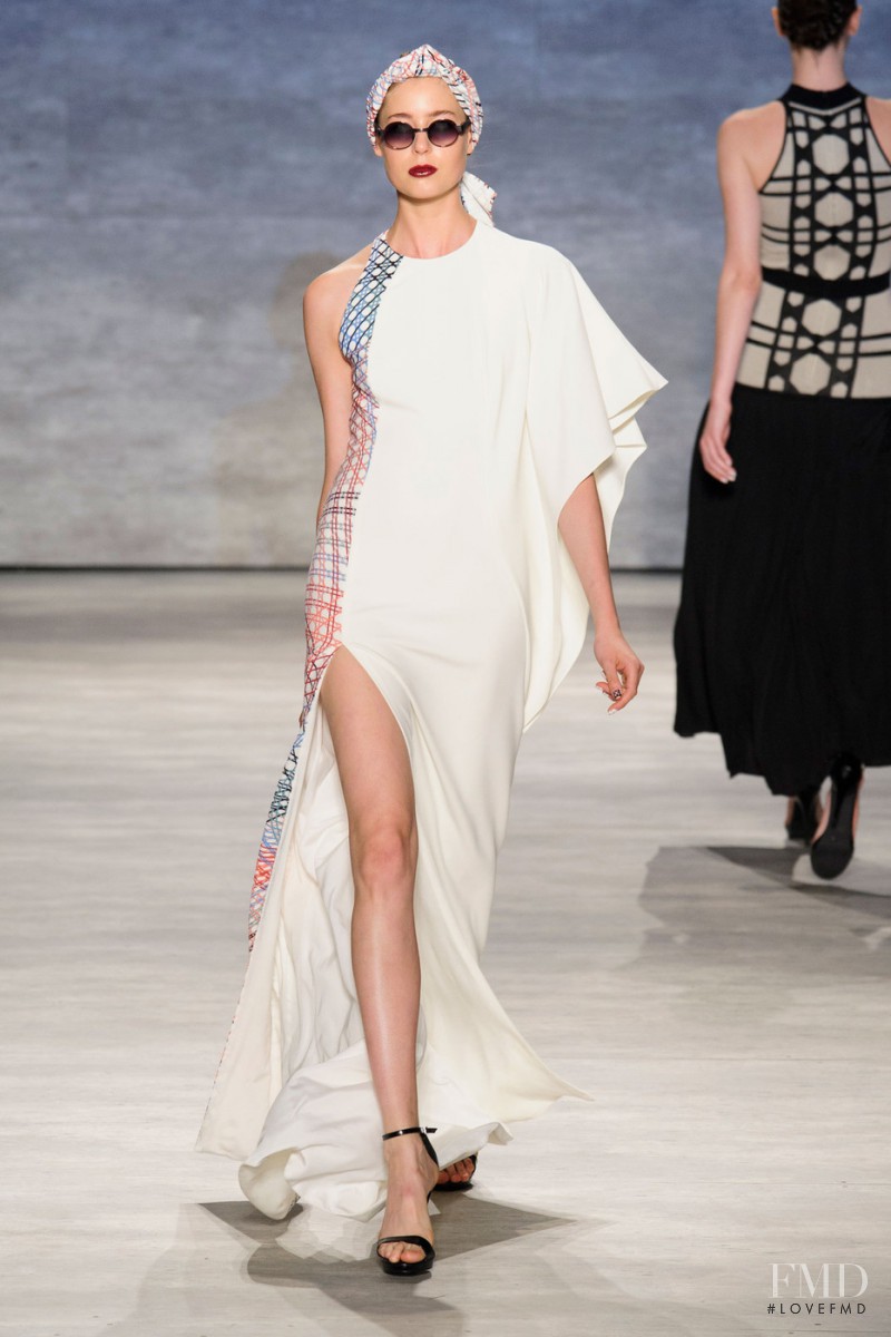 Alexandra Costin featured in  the Bibhu Mohapatra fashion show for Spring/Summer 2015