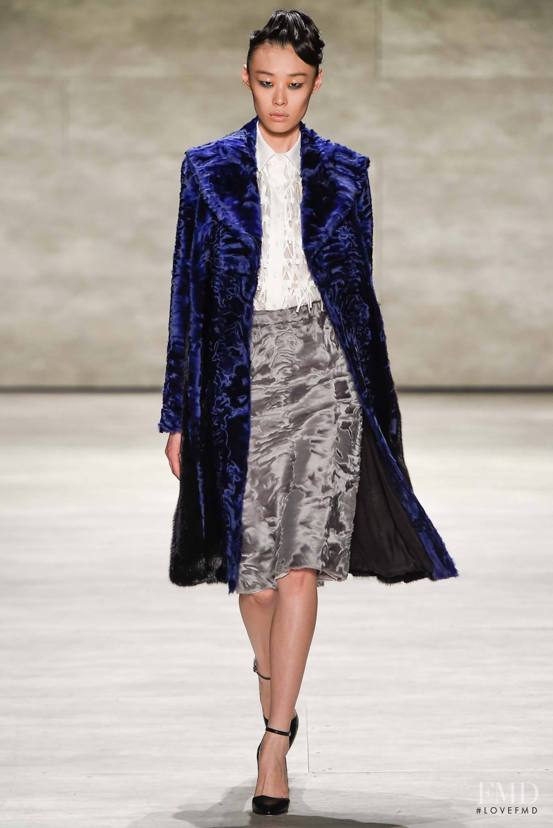 Meng Meng Wei featured in  the Bibhu Mohapatra fashion show for Autumn/Winter 2015