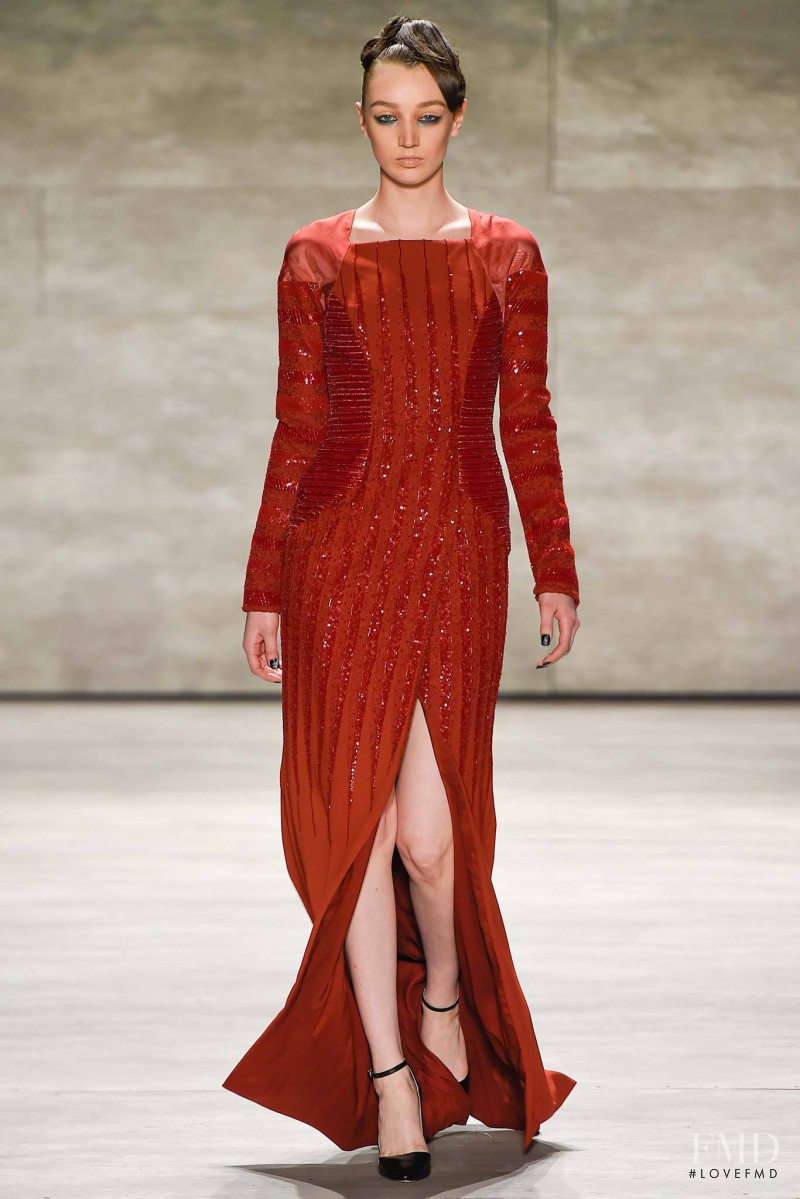 Ali Walsh featured in  the Bibhu Mohapatra fashion show for Autumn/Winter 2015