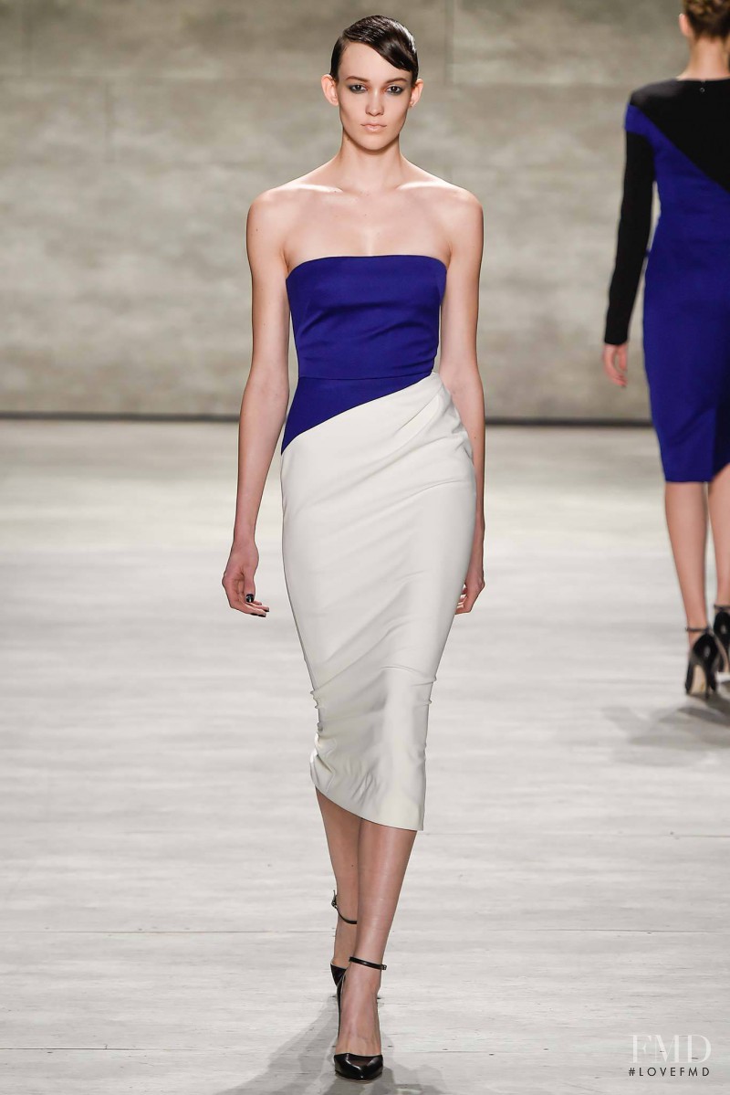 Sarah Bledsoe featured in  the Bibhu Mohapatra fashion show for Autumn/Winter 2015