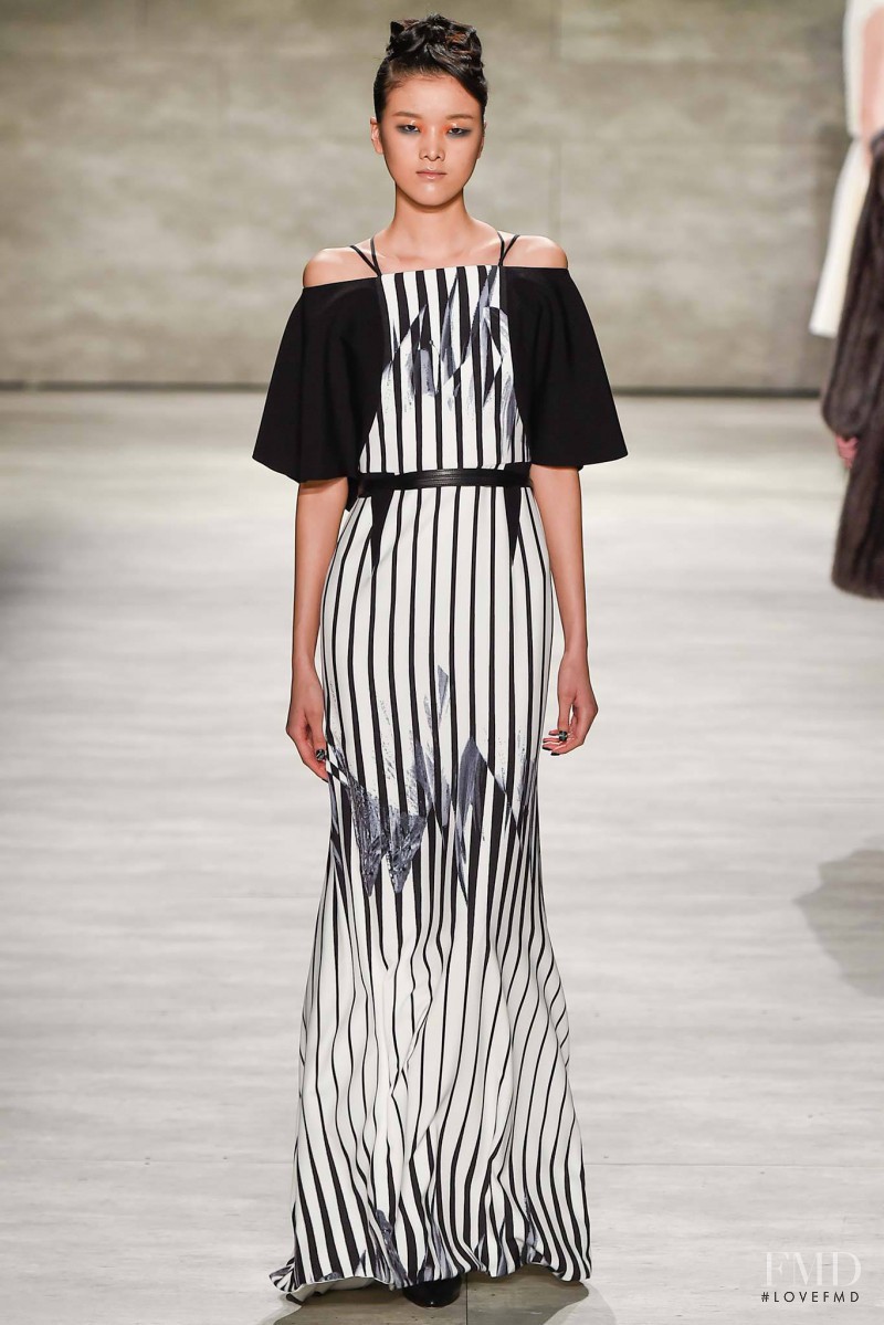 Hui Hui Ma featured in  the Bibhu Mohapatra fashion show for Autumn/Winter 2015
