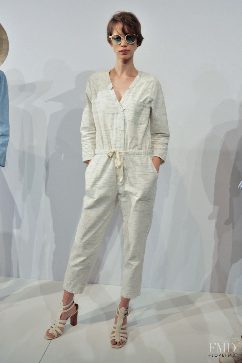 Amanda de Oliveira Queiroz featured in  the Steven Alan fashion show for Spring/Summer 2014