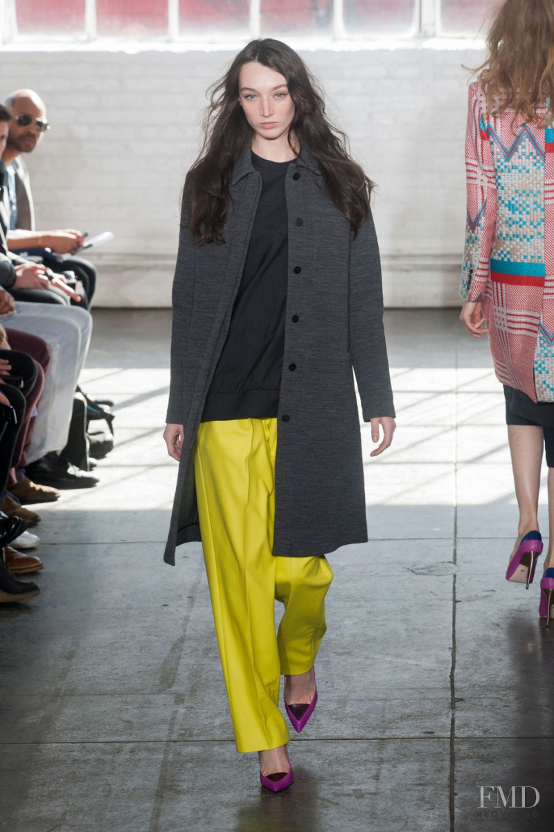 Ali Walsh featured in  the Duckie Brown fashion show for Autumn/Winter 2014
