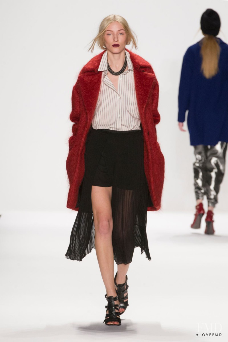 Maggie Maurer featured in  the Rebecca Minkoff fashion show for Autumn/Winter 2014