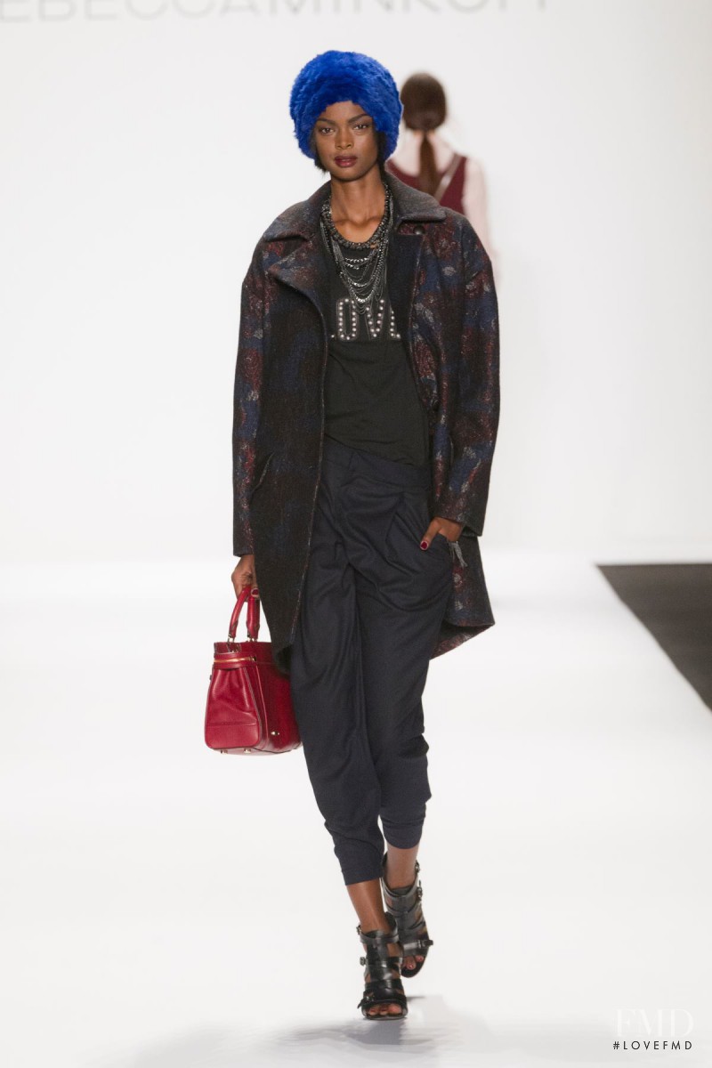 Adau Mornyang featured in  the Rebecca Minkoff fashion show for Autumn/Winter 2014