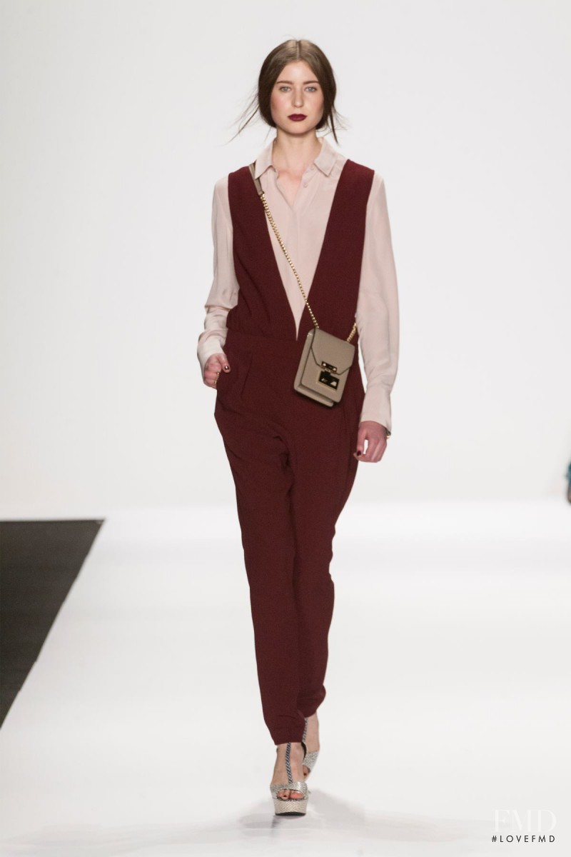 Alexandra Costin featured in  the Rebecca Minkoff fashion show for Autumn/Winter 2014