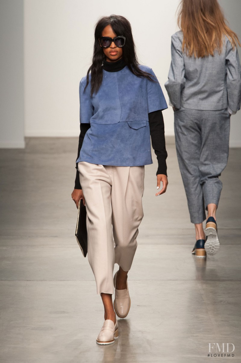 Marihenny Rivera Pasible featured in  the Karen Walker fashion show for Autumn/Winter 2014