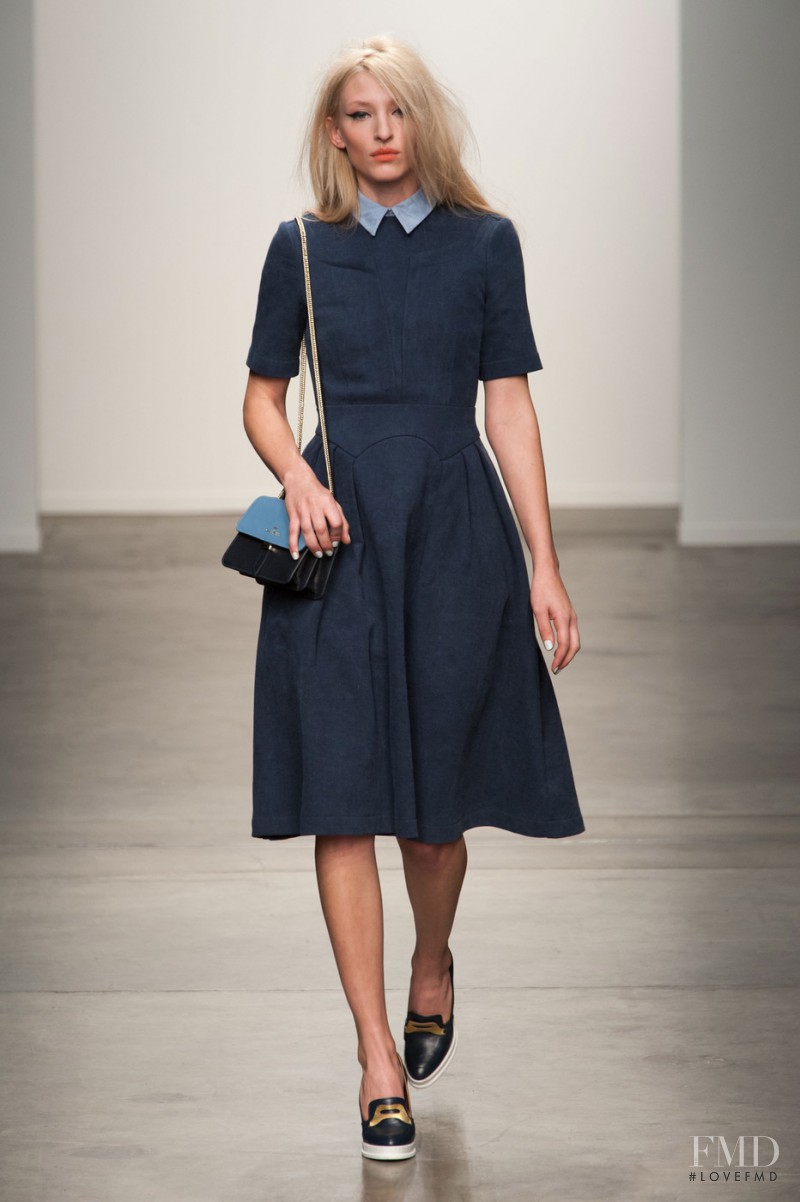 Maggie Maurer featured in  the Karen Walker fashion show for Autumn/Winter 2014
