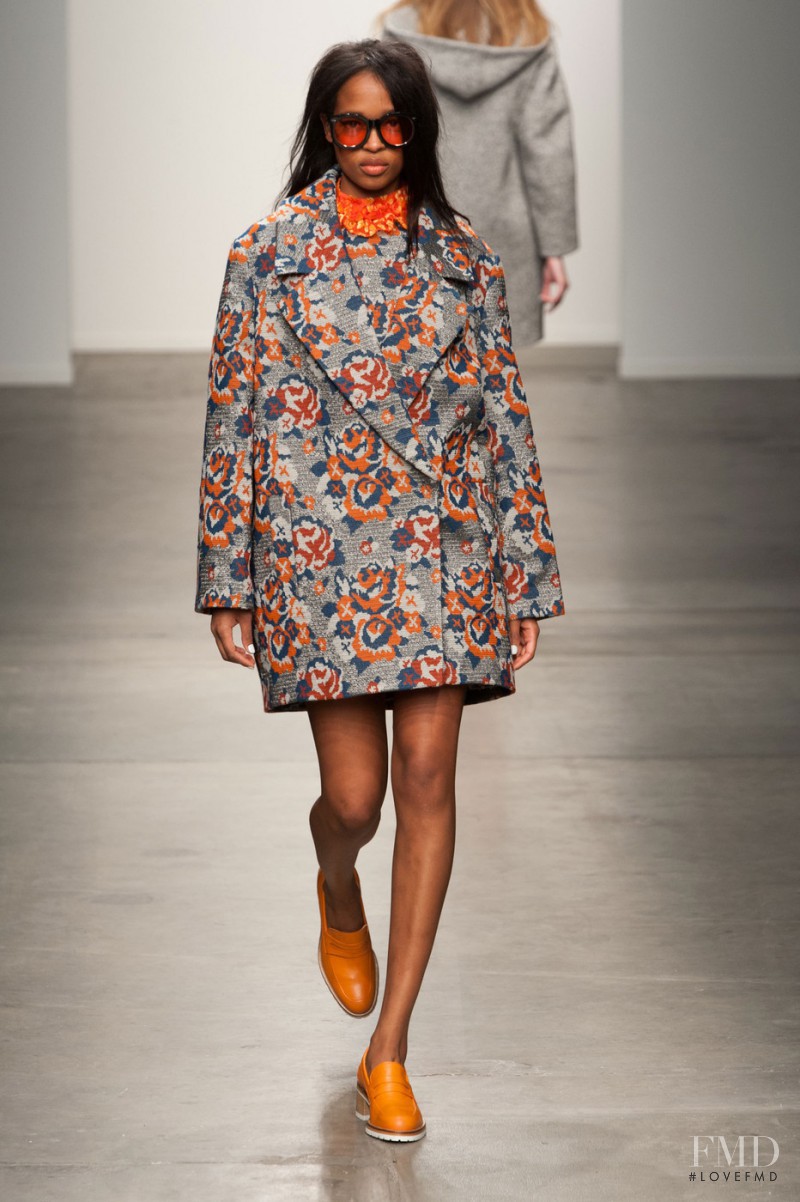 Marihenny Rivera Pasible featured in  the Karen Walker fashion show for Autumn/Winter 2014