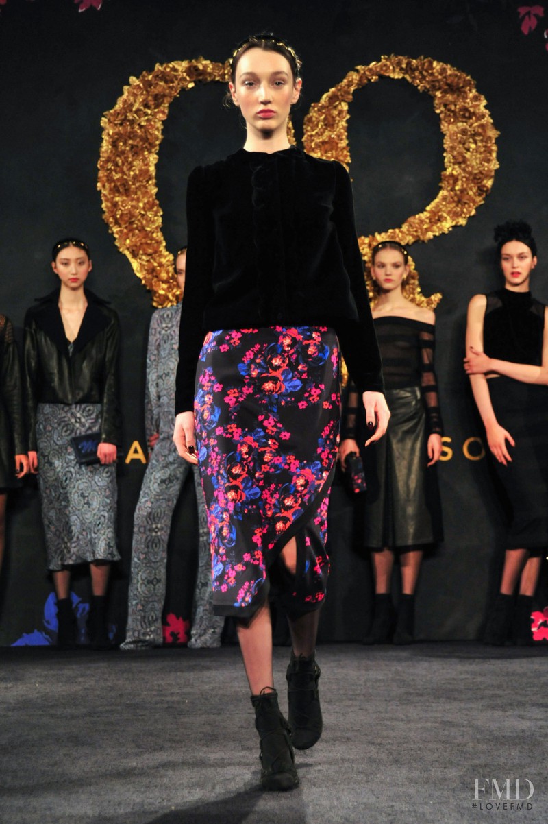 Ali Walsh featured in  the Charlotte Ronson fashion show for Autumn/Winter 2014