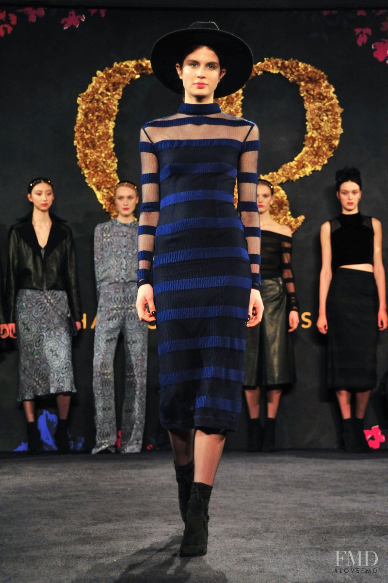 Livia Pillmann featured in  the Charlotte Ronson fashion show for Autumn/Winter 2014