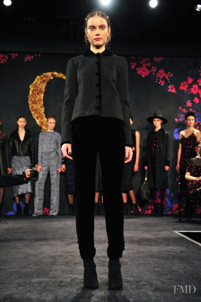 Daria Piotrowiak featured in  the Charlotte Ronson fashion show for Autumn/Winter 2014
