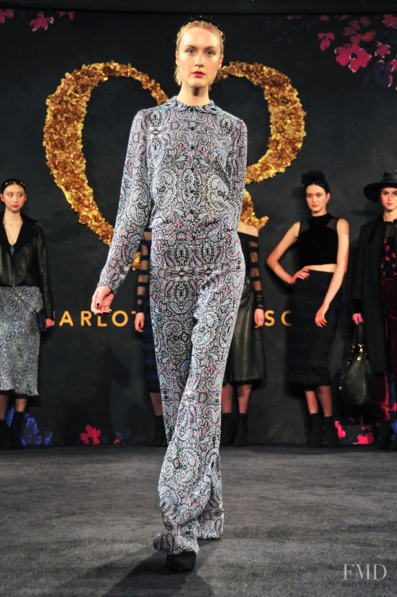 Caroline Mathis featured in  the Charlotte Ronson fashion show for Autumn/Winter 2014