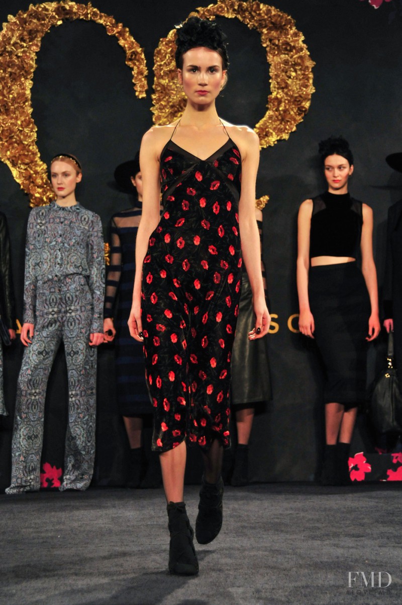 Andrea Jorgensen featured in  the Charlotte Ronson fashion show for Autumn/Winter 2014
