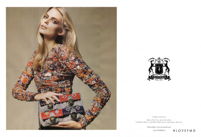 Julia Stegner featured in  the Trussardi advertisement for Spring/Summer 2010
