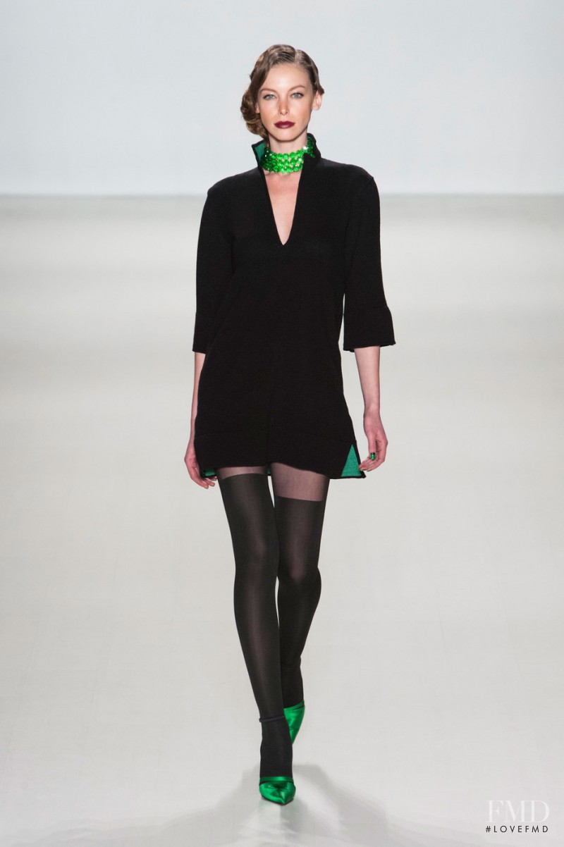 Iryna Lysogor featured in  the Zang Toi fashion show for Autumn/Winter 2014