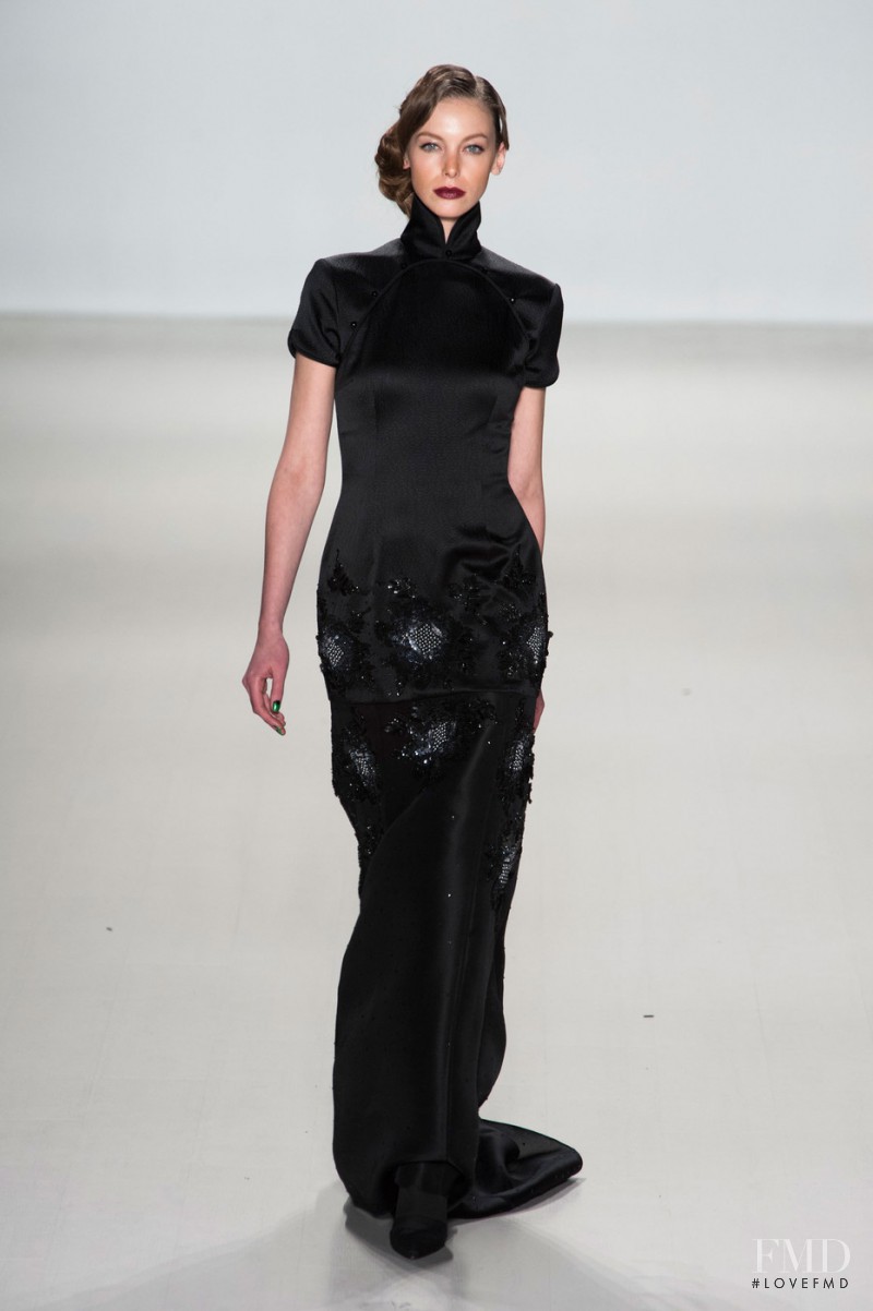 Iryna Lysogor featured in  the Zang Toi fashion show for Autumn/Winter 2014