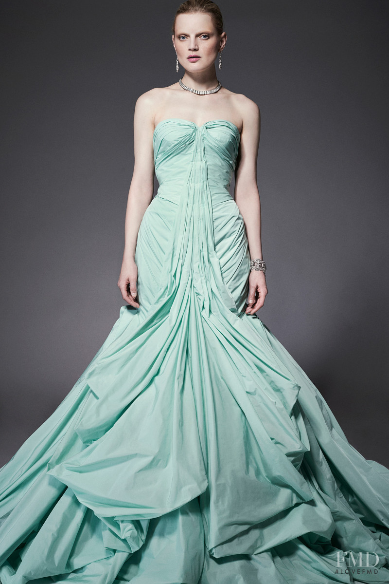 Guinevere van Seenus featured in  the Zac Posen fashion show for Resort 2015