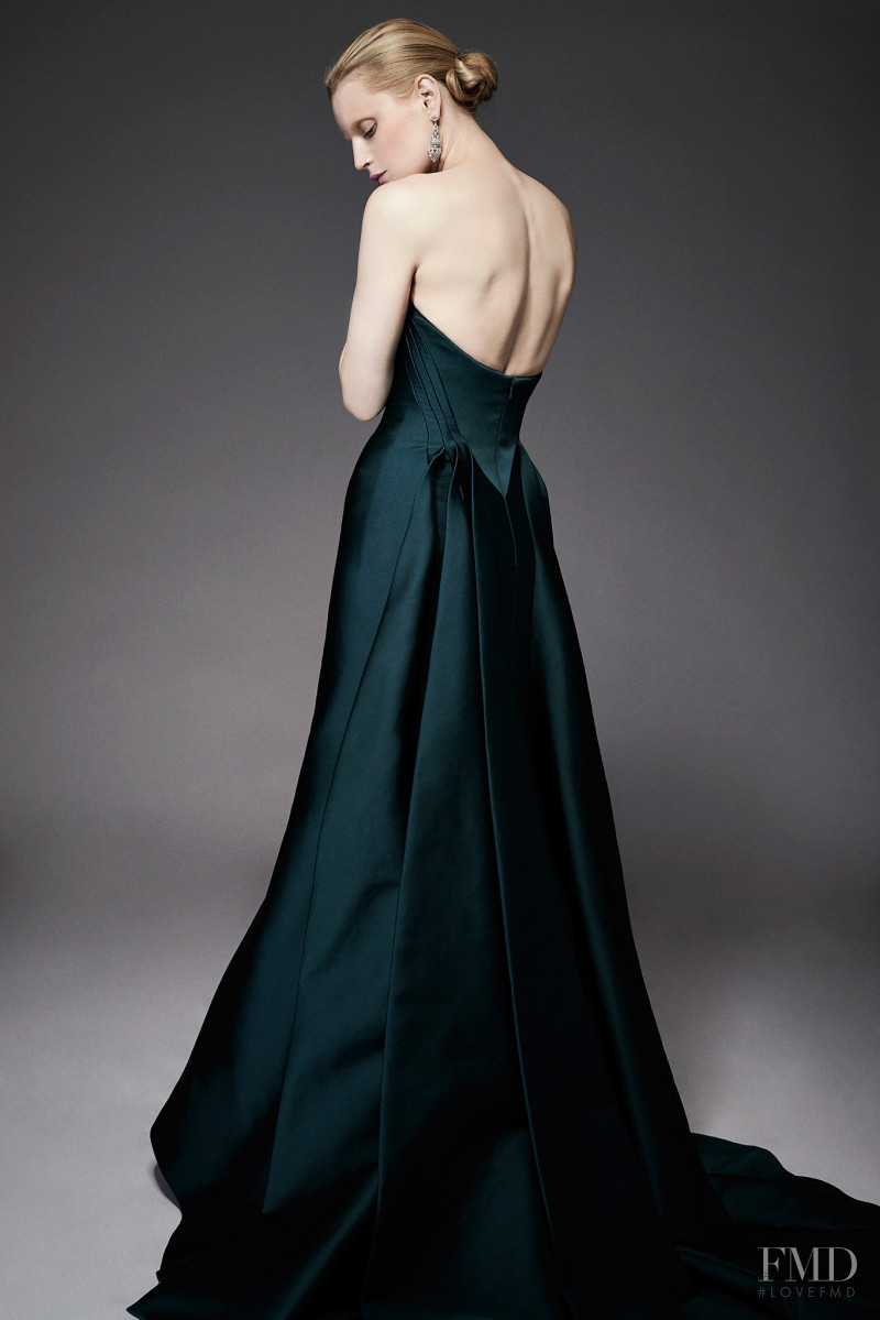 Guinevere van Seenus featured in  the Zac Posen fashion show for Resort 2015